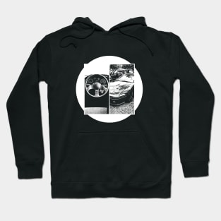 MITSUBISHI ECLIPSE D20 Black 'N White 5 (Black Version) Hoodie